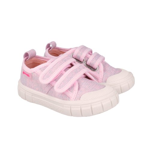Detské barefoot plátenky Garvalin 252381 ružové