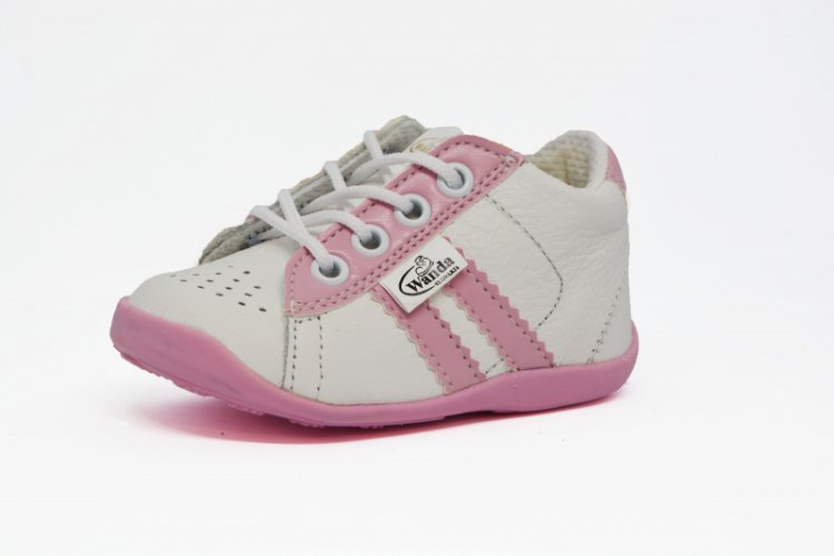 Detská obuv na prvé kroky Wanda 019 ružová - veľkosť: 17