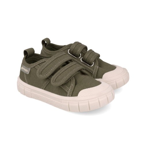 Detské barefoot plátenky Garvalin khaki