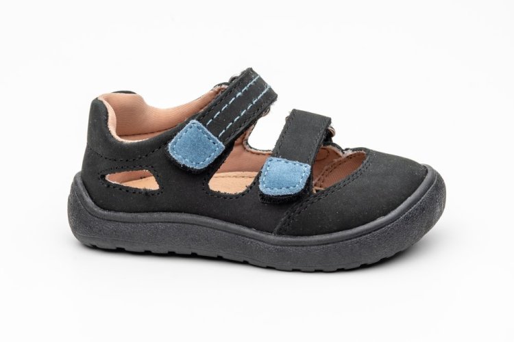 Detské barefoot sandále Protetika Nery black