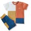 Detská letná súprava colorblock oranžová