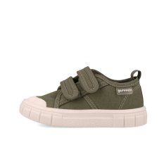 Detské barefoot plátenky Garvalin khaki