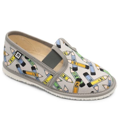 Papučky Rak 943022 ceruzky šedé