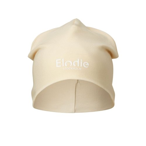 Čiapka Elodie details logo beanies Oat White - veľkosť: 0-6