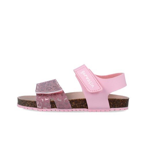 Sandálky Garvalin BIO LEOPARDO ROSA