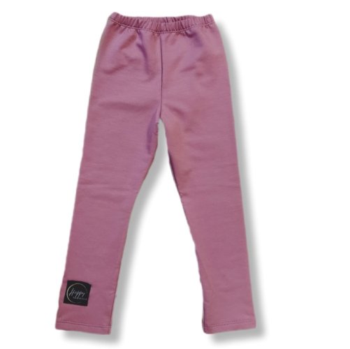 Dievčenské legíny zateplené staroružové