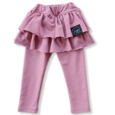 Dievčenské sukňolegíny zateplené staroružové