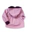 Detská bunda - parka softshell ružová - veľkosť: 128
